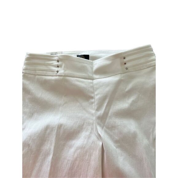 JM COLLECTION WHITE TUMMY CONTROL PANTS SIZE M-S - Picture 8 of 12